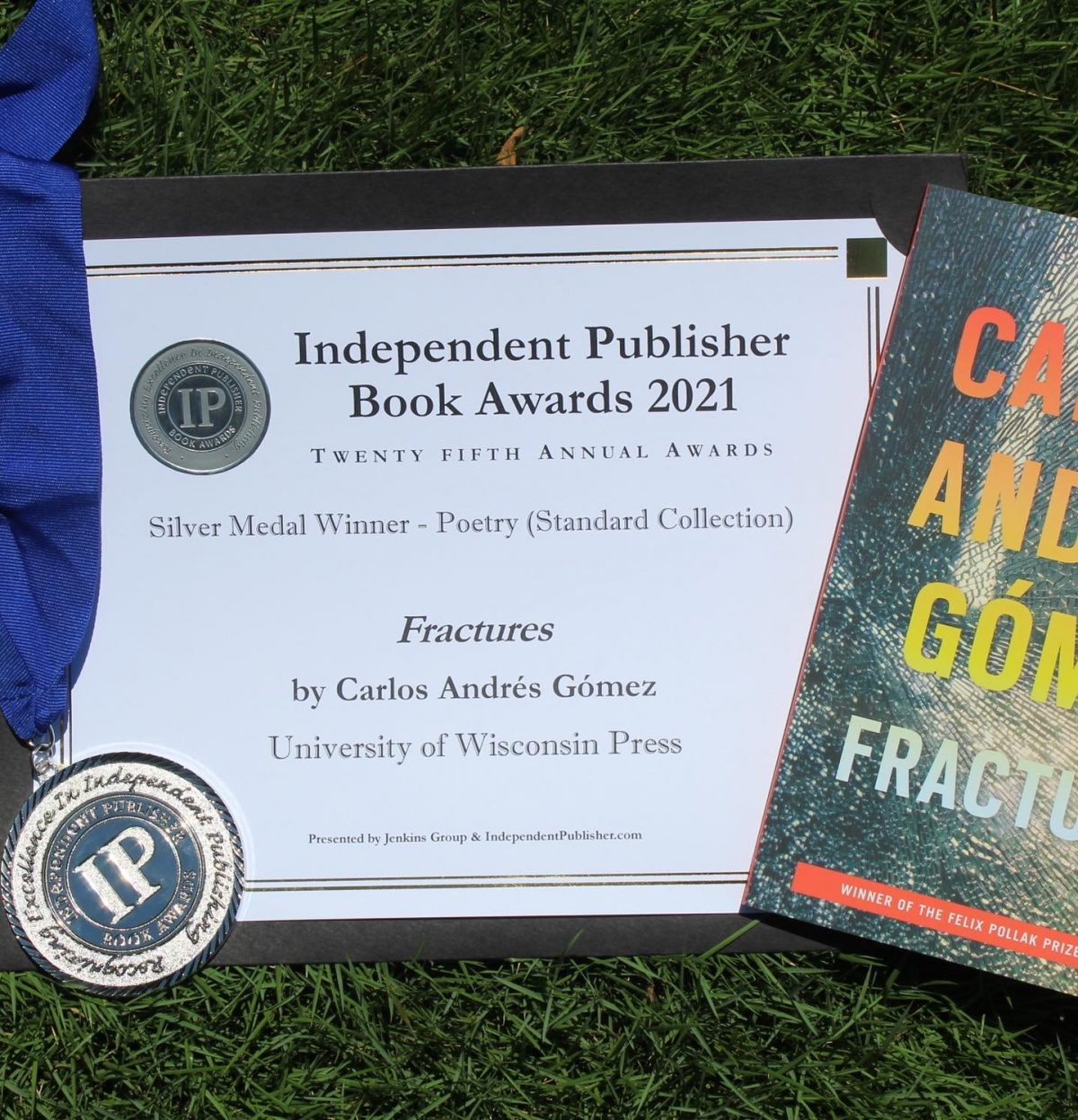 “Fractures” just won the Independent Publisher Book Award Silver Medal in Poetry!